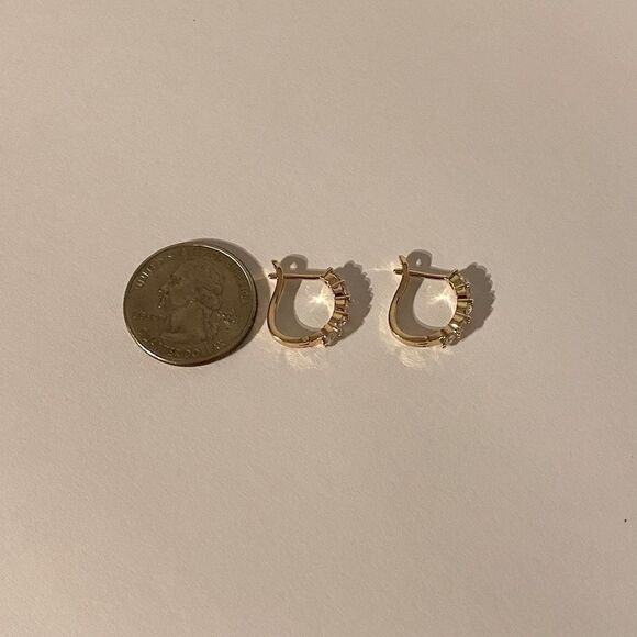 The Icon Pretty 14k Gold plated hoop earrings - Picture 5 of 10